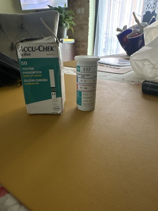 Paski testowe do pomiaru cukru accu chek active
