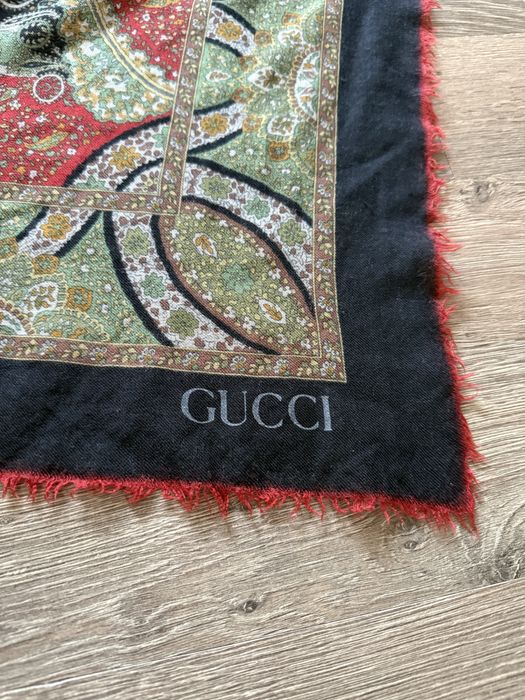 Шерстяний платок Gucci вінтаж