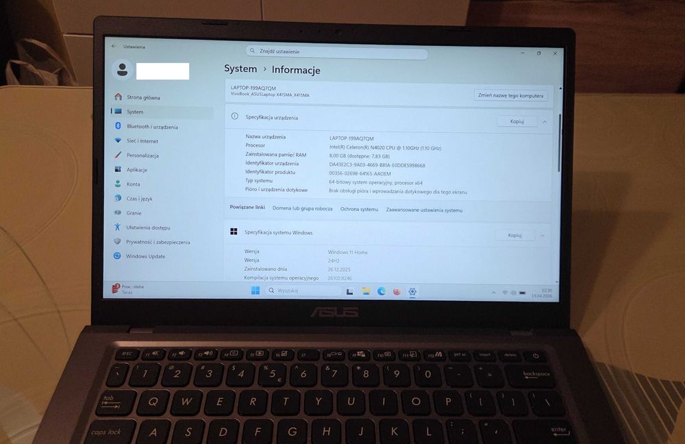 Laptop / notebook Asus X415M