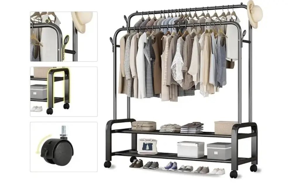 Металлическая напольная вешалка, вешалка, открытая шафа