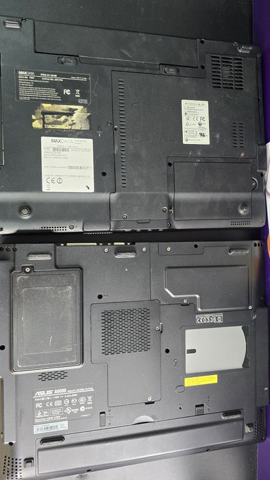 Uszkodzone laptopy, 2x hp, maxdata i asus