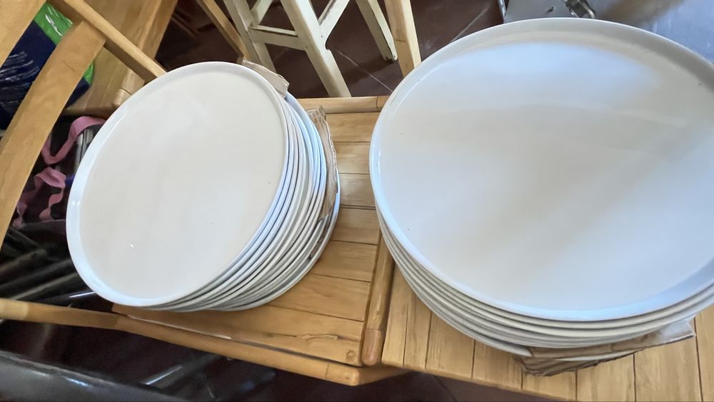 30 Pratos de Pizza 32cm – Excelente Estado – Restauração
