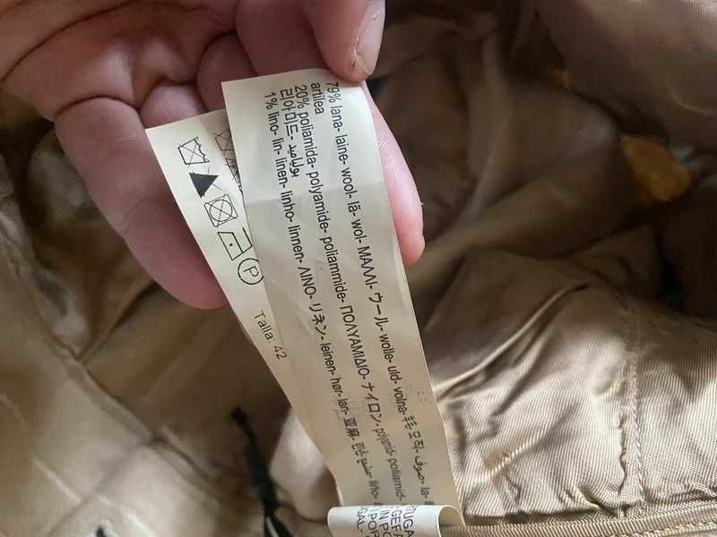 Spodnie proste 40 42 xl massimo dutti paski   7/8 cygaretki