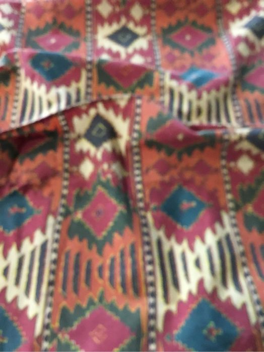 Conjunto de texteis da Snucker padrao kilim como novos