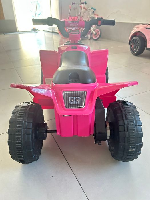 Moto 4 de 12v criança rosa