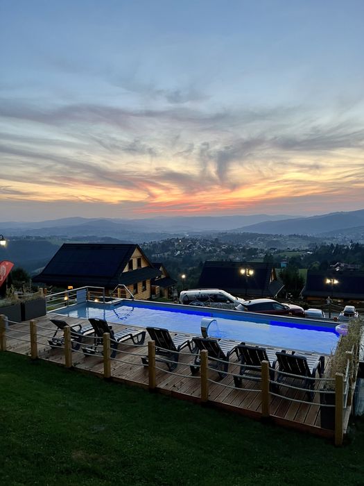 Dom w górach Wakacje Basen Koniaków Beskidy Balia Jacuzzi
