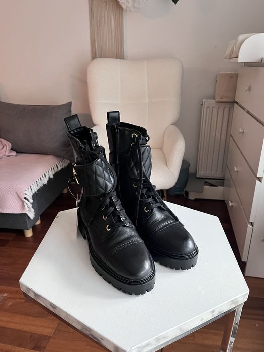 Botki sztyblety skóra naturalna nowe MNG