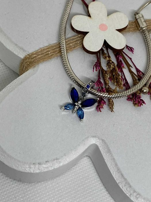 Darmowa Dostawa! Charms zawieszka do bransoletki Motylek