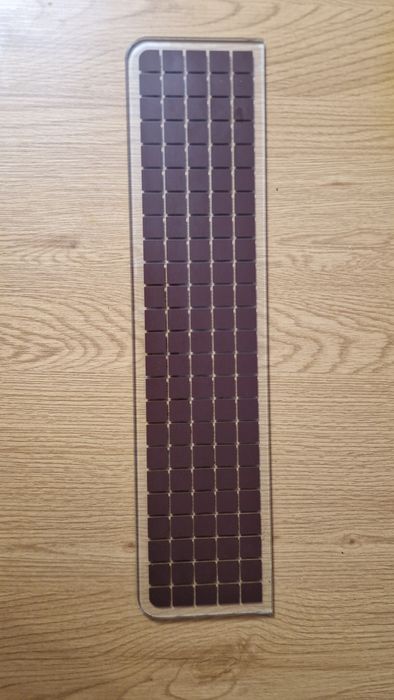 Szklana półka dekoracyjna – mozaika | 50 × 12 cm