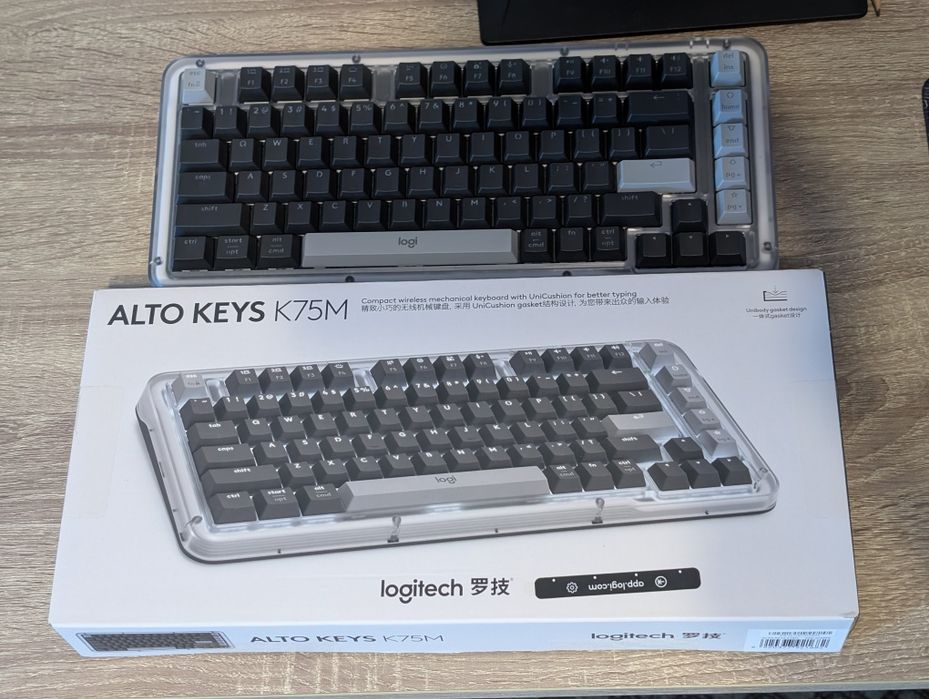 ІДЕАЛ! Logitech Alto Keys K75M – безпровідна механічна клавіатура без Л*БТ підсвітки
