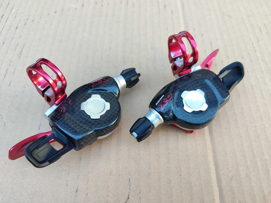 Manetki SRAM X.0 Trigger Carbon 3x9spd. Sram X0 XO X.O RED