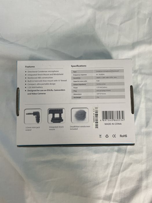 Mikrofon pojemnościowy BOYA BY-VM01