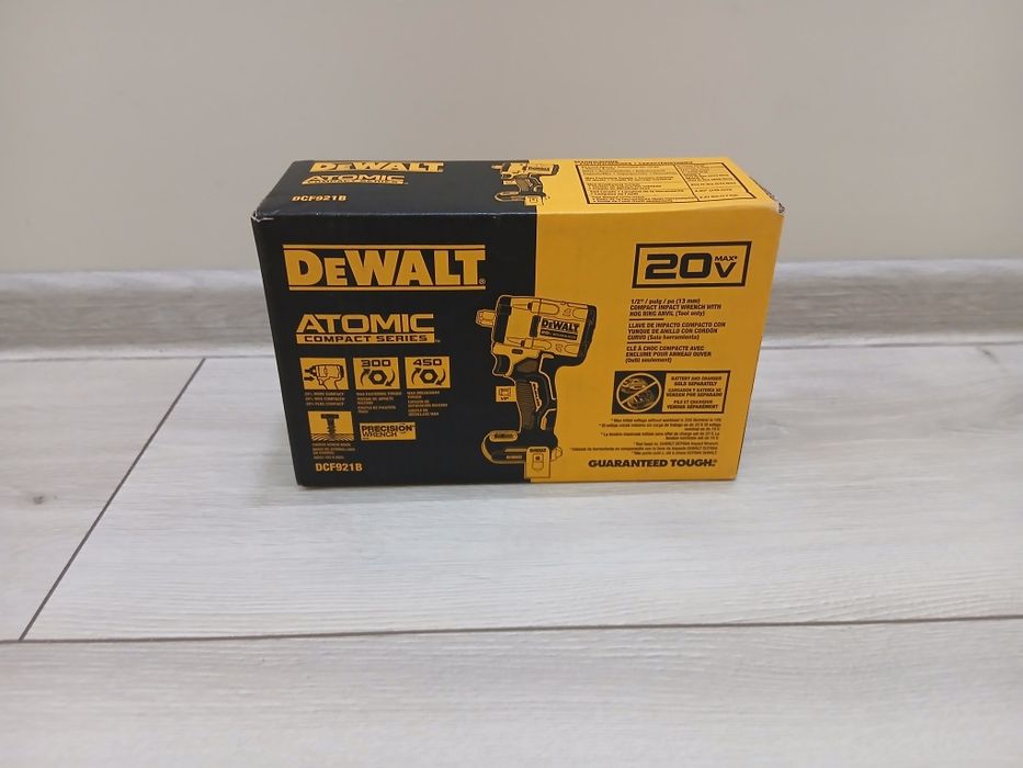 DEWALT DCF921B ATOMIC 20V 1/2" Бесщеточный гайковерт из США