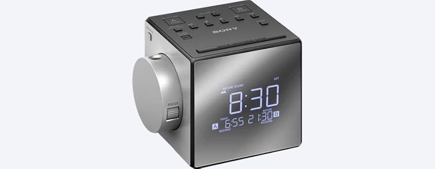 Радіогодинник з проектором Sony ICF-C1PJ (FM/AM, Звуки природи)
