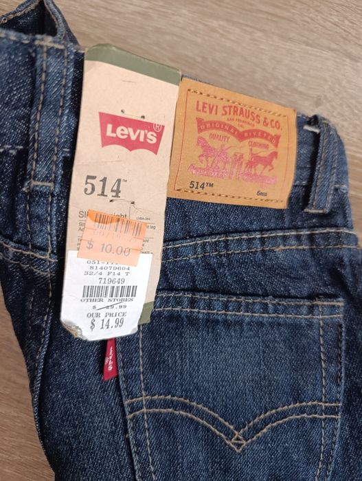 Spodnie Levis 514- Slim Straight Fit 5-6 lat rozmiar 110-116