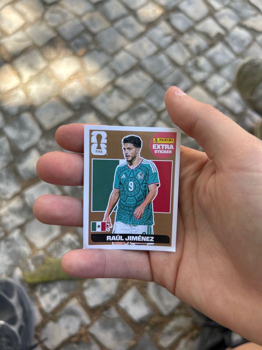 cromo da copa Raúl Jiménez