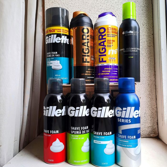 Піна для гоління  Gillette Original, Labs, Series, Figaro 200/240/400 ml