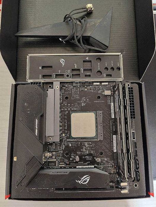 Комплект ITX, AM4, Ryzen 9, 32GB DDR4 Crucial, Asus Rog Strix b550-i
