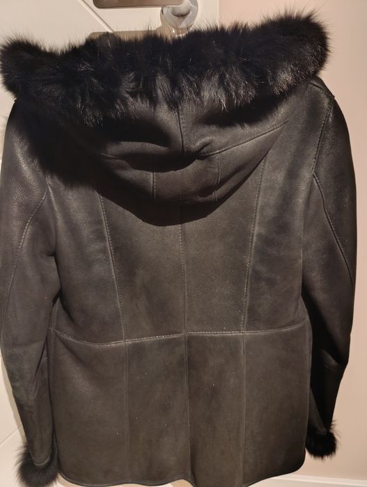 Kożuch naturalny z lisem