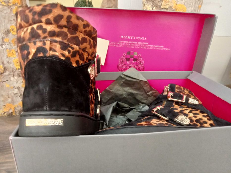 ténis bota em pele genuína