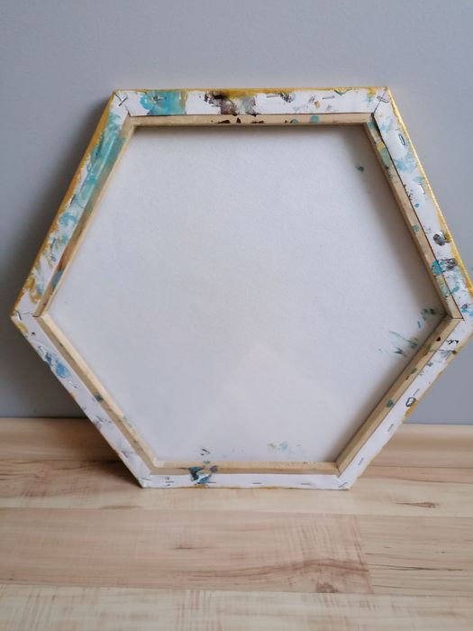 Obraz pouring błękit złoto