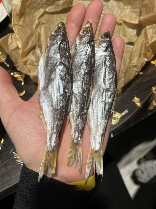 Вялена верховодка,дуже смачна