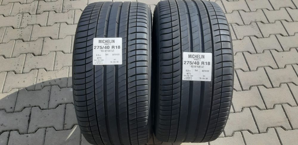 Opony Michelin 275 40 R18 RUN FLAT
