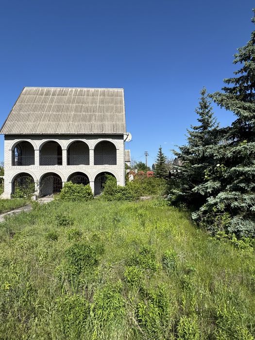 Продам капитальный дом 108м2 участок 21 сотка с бассейном и своим озером ст Ранет Обуховка рядом заповедник Орель Днепр Кировское