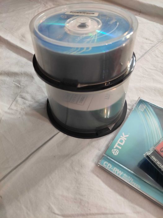 Lote de CDs e DVDs Virgens (TDK, Sony e Verbatim) - Novos