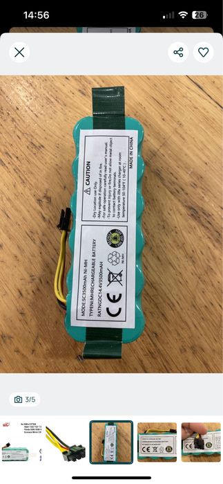 Bateria 14.4V 3500mAh aspirador Midea Kitfort Haier Panda Ecovacs