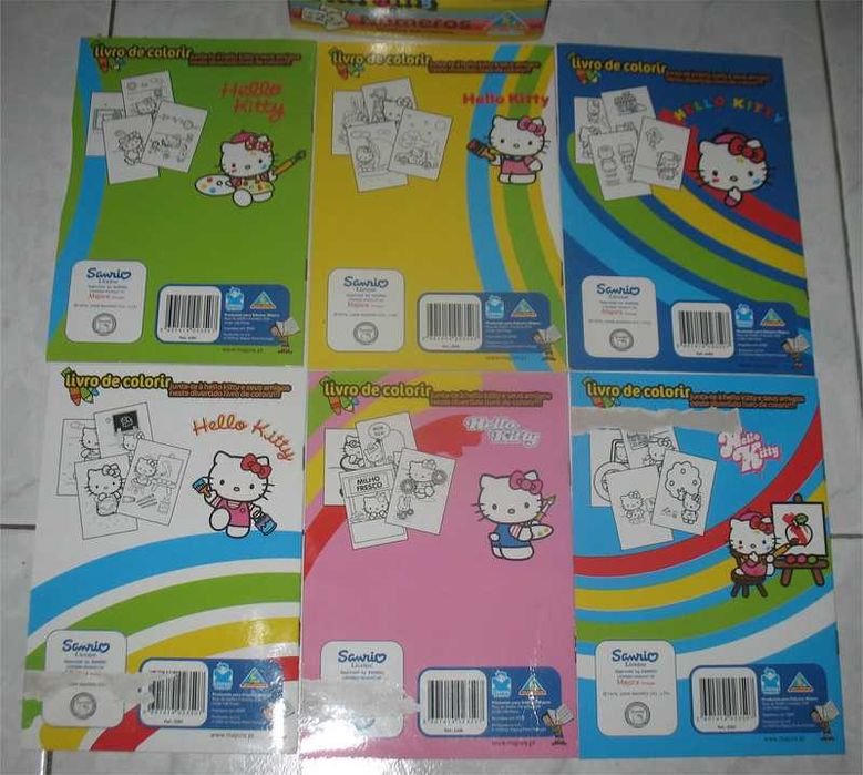 Majora - Conjunto Hello Kitty - Jogo/Puzzle + 6 livros de colorir