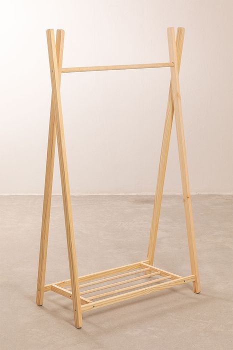 Cabide para meninos em madeira maciça