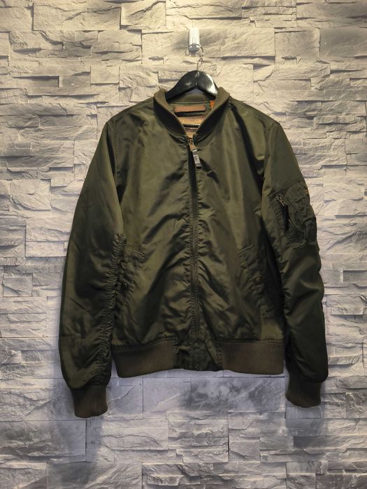 Kurtka Bomberka Alpha Industries Logo Zielona