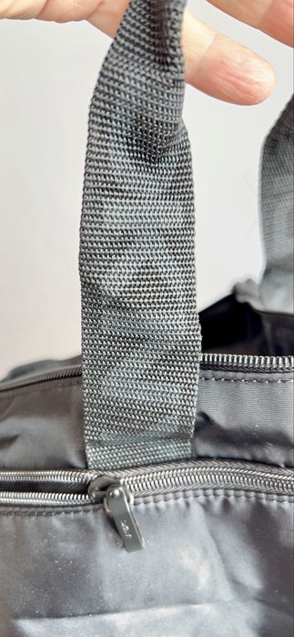 Saco DKNY preto nylon leve tote ginásio trabalho novo