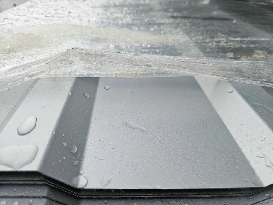 Blacha trapezowa 0,5 mm NOWA | ŚCIANA |6,5 m| Białe aluminium RAL 9006