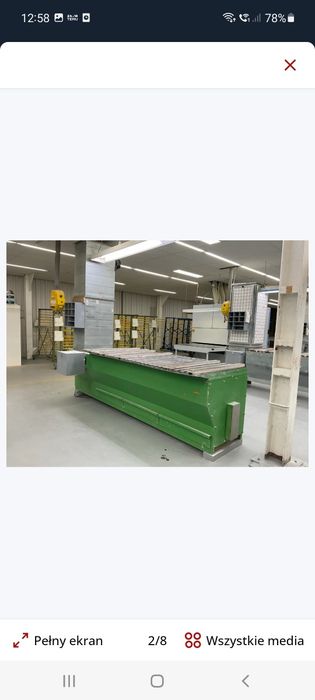 Stół szlifierski z otrząsaczem