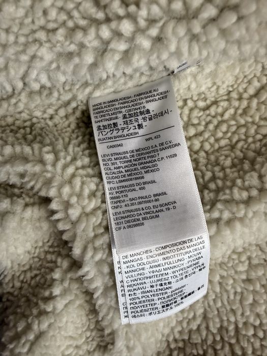 Levi’s Sherpa Trucker Jacket XL Jeans Ocieplana Zimowa