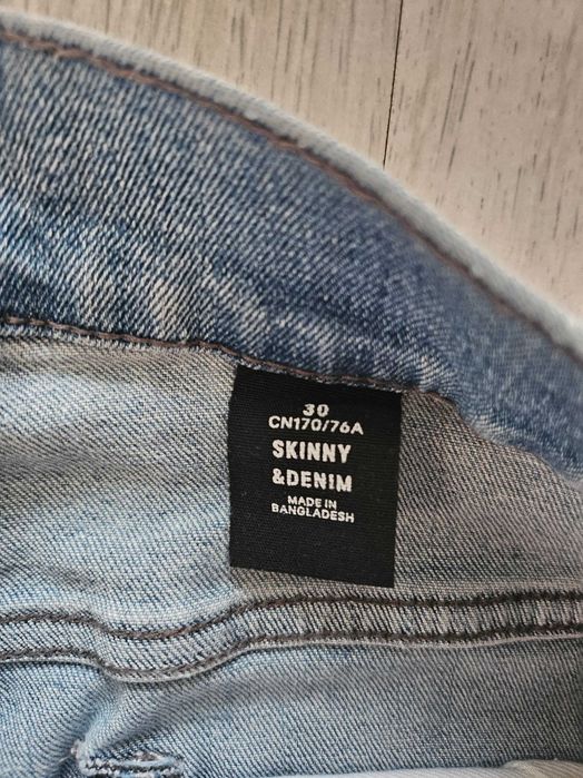 Super jeansy damskie H&M rozm.30