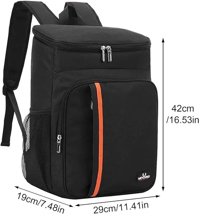 Mochila isotérmica térmica 23L [preto/cinza/azul] NOVO - ENVIO GRÁTIS