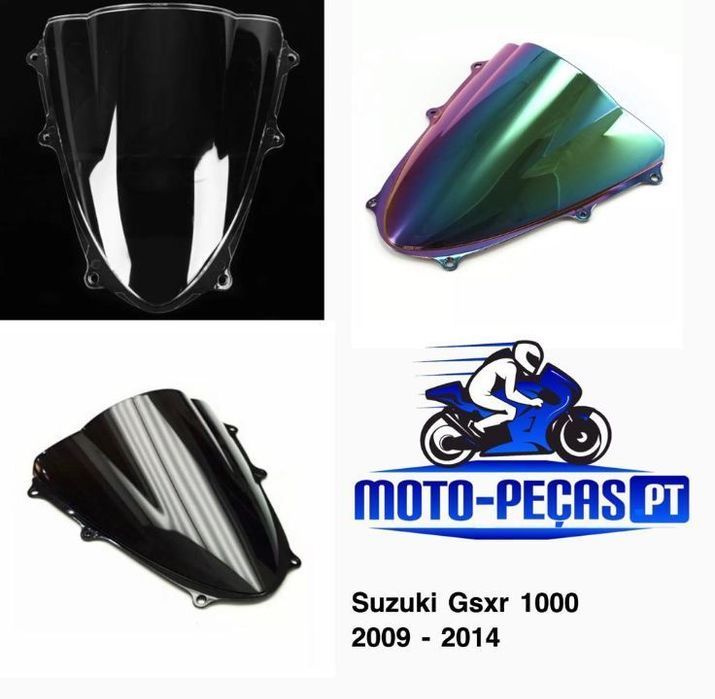 viseira nova  Suzuki Gsxr 1000 ano 2009 ate 2014   vidro bolha