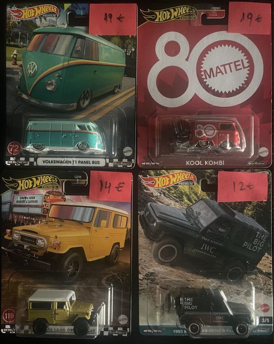 Hot wheels real rider Alfa Romeo Lancia Lamborghini Mercedes Porsche