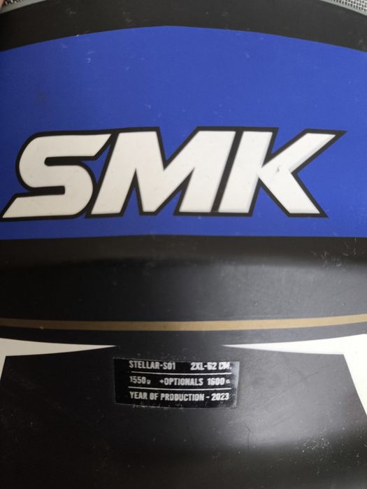 Capacete SMK como novo 2XL 62 cm com extra