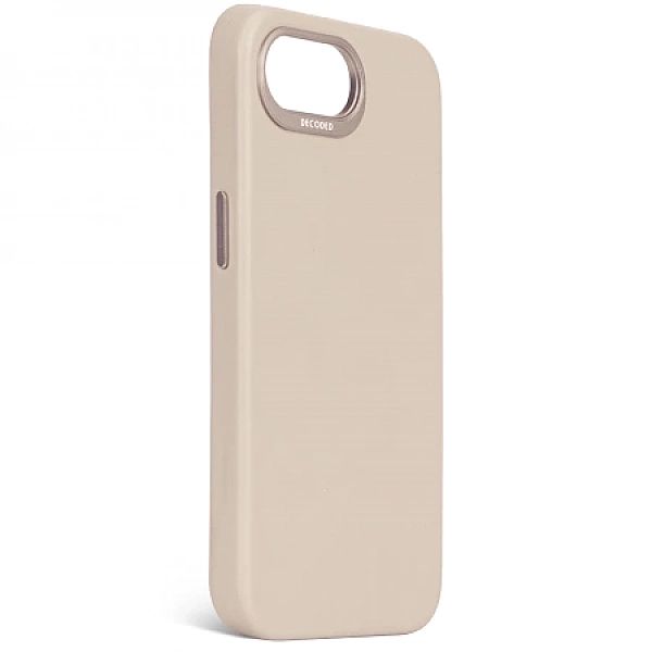 Etui Decoded Silicone Backcover z MagSafe na iPhone 16e - beżowe