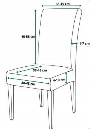 Pokrowce na krzesła elastyczne 4 sztuki butelkowa zieleń
