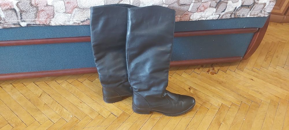 Сапоги женские, кожа, зимние, 39 размер