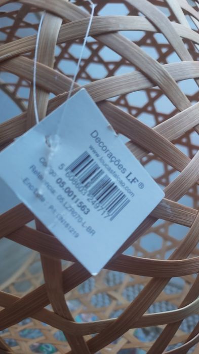 Candeeiro/Abajur em Bambu