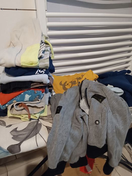 Paka ubrań 86 chlopiec body dres zima