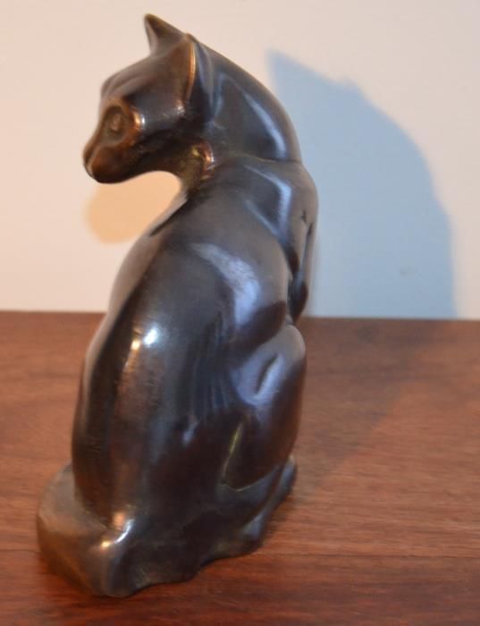 Estatueta GATO em liga de metais nobres