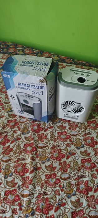 Wentylator biurkowy z głośnikiem Bluetooth 3 w 1