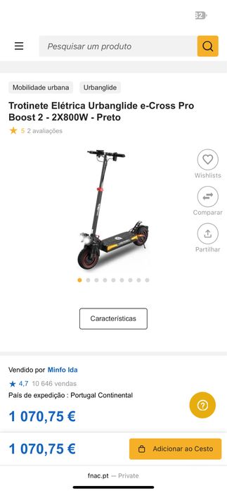 trotinete e-cross pro boost 2